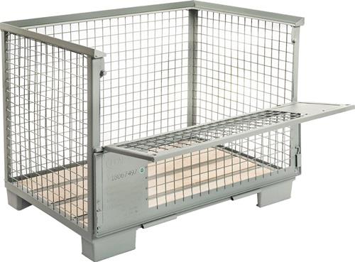 Gitterbox DB UIC 435.3 3000kg L1200xB835xH970mm lack.steingrau,RAL 7030 WERTH || VE = 1 ST