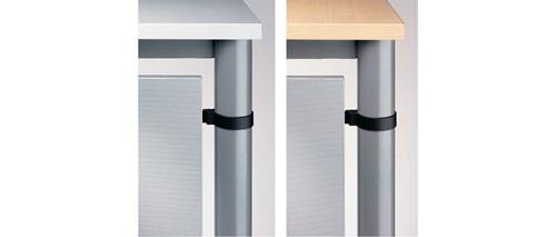 Schreibtisch Sero H685-810xB1200xT800mm Ahorndekor ger.Form 4-Fuß-Gestell || VE = 1 ST