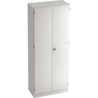 Hammerbacher Garderobenschrank V6200/W/W/SG 5OH weiß/weiß