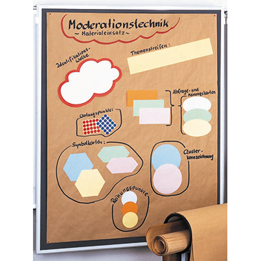 Moderations-Papier 140x110 cm beige 80g/qm gerollt VE 100Blatt