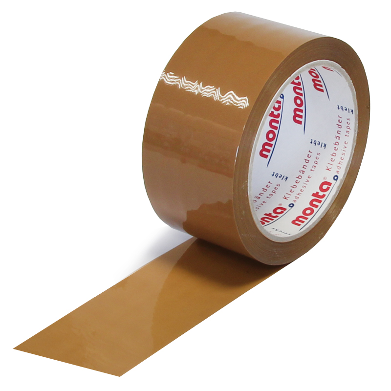 PP-Klebeband monta 610, leise, braun, 48 µ | 50 mm x 66 lfm. | VE = 36 Stk.