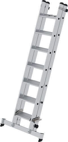 Schiebeleiter Alu.Stufen 2x7 Arbeits-H.b.ca.4400mm geriffelte Stufen 16,4kg MUNK || VE = 1 ST