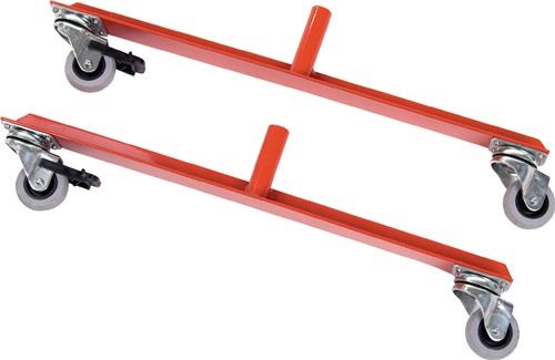 Scherengitter L3600xH1000mm m.Rollenfüßen gelb/schwarz || VE = 1 ST