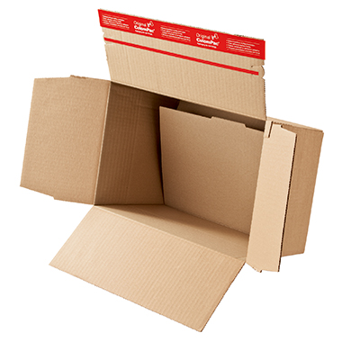 ColomPac Versandkarton CP141.101 DIN A5+ 22,9x5-11,5x16,4cm braun