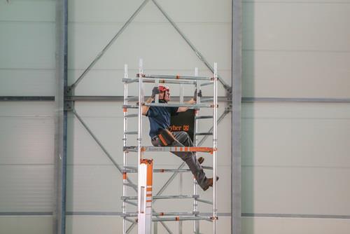 Fahrgerüst SoloTower Arbeits-B750xL1130mm Alu.Gerüsthöhe 5370mm 2 kN/m² LAYHER || VE = 1 ST