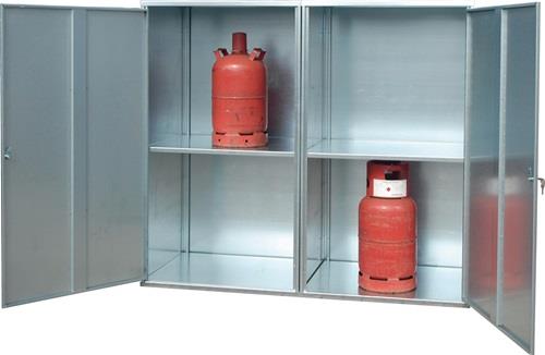 Gasflaschendepot B1680xT690xH1475mm verz.geschl.BAUER || VE = 1 ST