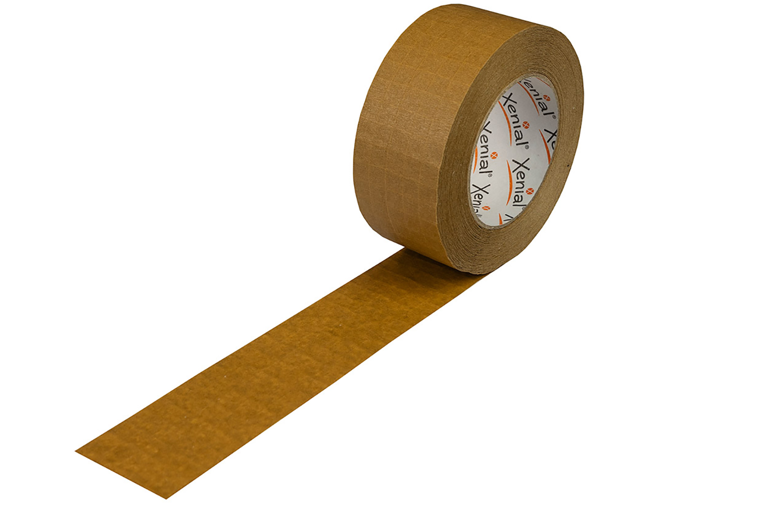 XENIAL Papierklebeband, braun, 50mm breitx50lfm., 135µ, Gitterverstärkt, Naturkautschuk-Kleber | VE = 36 Stk.