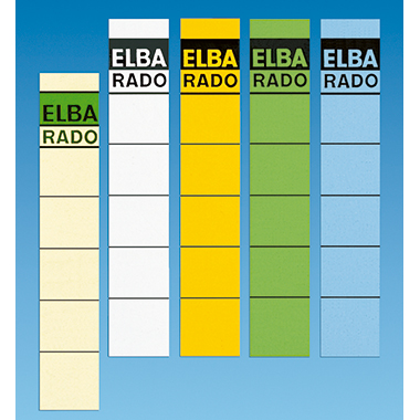 ELBA Ordneretikett 100551822 schmal/kurz sk weiß 10 St./Pack.