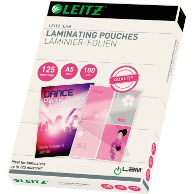 Leitz Laminierfolie 33807 DIN A5 125mic 100 St./Pack.