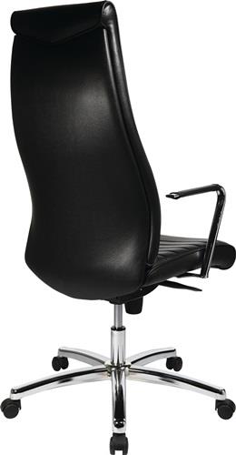 Chefsessel Leder schwarz m.Synchrontechnik 430-530mm || VE = 1 ST