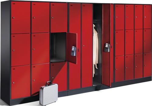 Fächerschrank Stahlbl.lichtgrau/lichtgrau H1950xB1220xT500mm 4x4 Abt. || VE = 1 ST