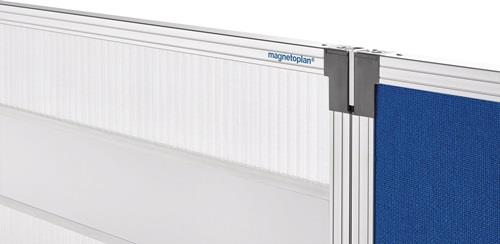 Raumteiler Textilbezug,pinnbar taubenblau B1250xH1700mm MAGNETOPLAN || VE = 1 ST
