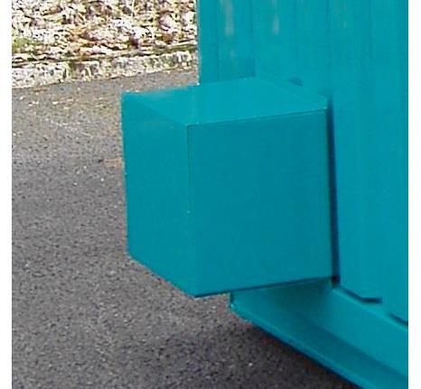 Lagercontainer B6080xT2170xH2300mm mont.f.die aktive Lagerung verz.Vol.2x1030l || VE = 1 ST