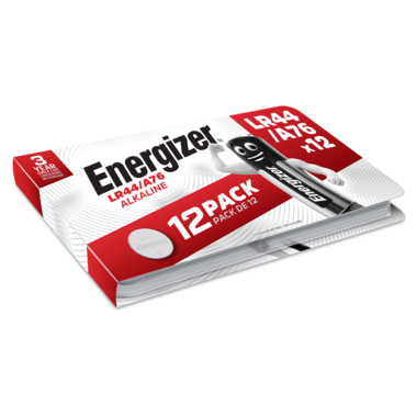 Energizer Knopfzelle LR44/A76 E303693200 Alkali 12St.