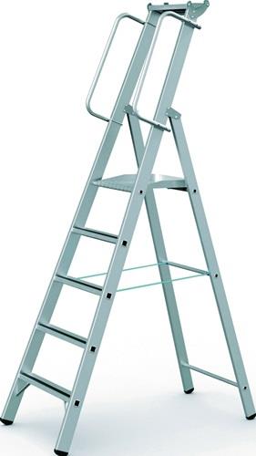 Stufenstehleiter 10 Stufen Alu.Gesamt-H.3880mm o.Rl.ZARGES || VE = 1 ST