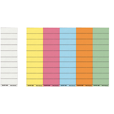 Leitz Beschriftungsschild 19010001 blanko 4zeilig weiß 100 St./Pack.