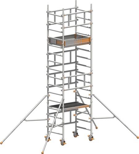 Fahrgerüst SoloTower Arbeits-B750xL1130mm Alu.Gerüsthöhe 4370mm 2 kN/m² LAYHER || VE = 1 ST