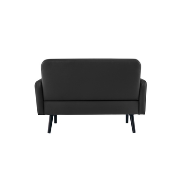 Paperflow Sofa LISBOA LC3PC.01.01 3Sitzer Kunstleder sw/sw