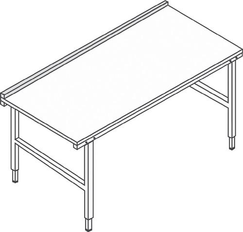Rückwandbord B1600xH40xT40mm rubinrot f.Packtisch ROCHOLZ || VE = 1 ST