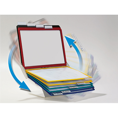 DURABLE Sichttafelständer VARIO PRO 10 557900 +10Tafeln sort. +Reiter