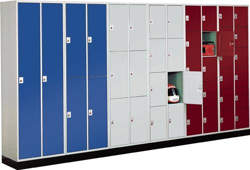 Fächerschrank Stahlbl.lichtgrau/lichtgrau H1950xB1220xT500mm 4x4 Abt. || VE = 1 ST