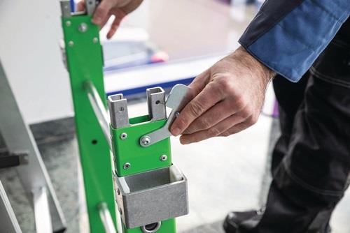 Leitereinsteckteil Leiterverlängerung m.5 Stufen Standfläche o.Ausleger || VE = 1 PA