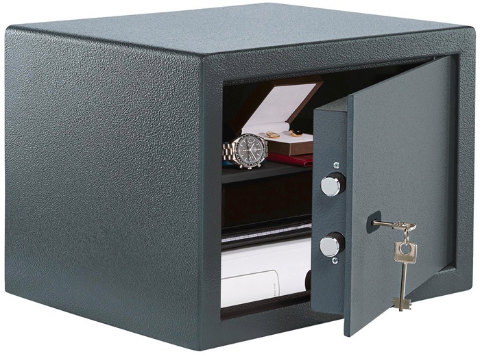 Möbeltresor Pure-Safe PS 130 K H320xB440xT350mm 38,8l anth.BURG-WÄCHTER