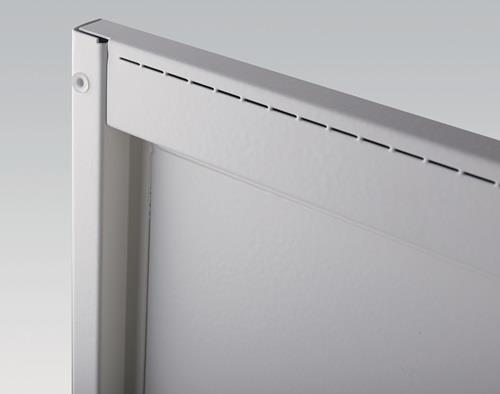 Garderobenschrank m.Füßen H1980xB1200xT525mm lichtgrau/ enzianblau 4 Abt.C+P || VE = 1 ST