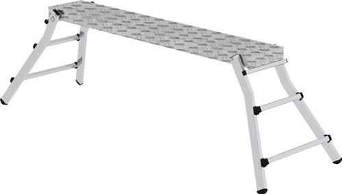 Arbeitsplattform 3 Stufen klappb. Plattf.Aluminium-Warzenblech B1740xT290mm MUNK || VE = 1 ST