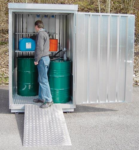 Lagercontainer-Kombination B3050xT4340xH2300mm zerlegt akt.Lagerung Vol.2x1030l || VE = 1 ST