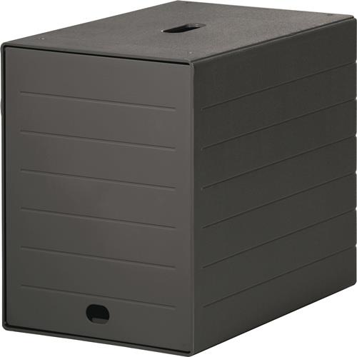 Schubladenbox 7 Schubl.m.versenkbarer Frontklappe anth.H322xB250xT365mm DURABLE || VE = 1 ST