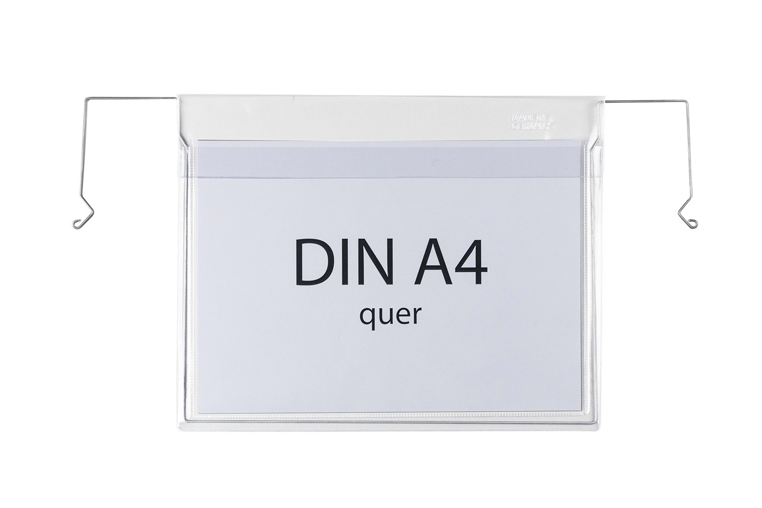 Drahtbügeltasche, quer, mit Klappe, DIN A4 | 230 x 302 mm (L x B) | VE = 200 Stk.
