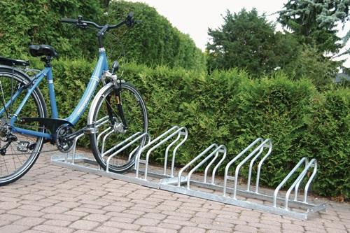 Fahrradbügelparker 2-s.90Grad verz.Anz.Radstände 12 z.Schr.zerlegt || VE = 1 ST