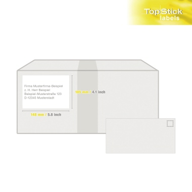 Etikett TopStick 8717 105x148mm weiß 400 St./Pack.