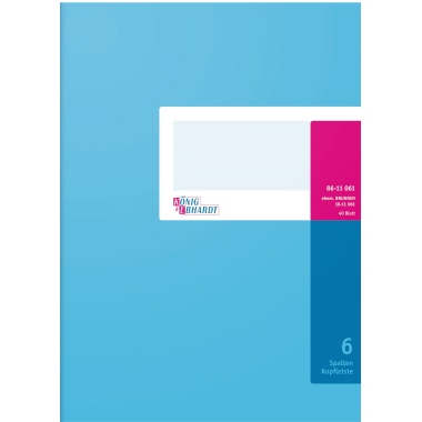 K+E Spaltenbuch A4 6 Spalten 40 Bl 8611061