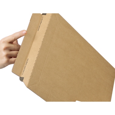 ColomPac Wellpappversandtasche 340x235x35 braun Querbefüllung