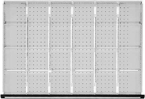 Unterteilungsmaterial Front-H.60mm 5 Längs-/18 Quertrennwände f.Schrank-B.1060mm || VE = 1 ST