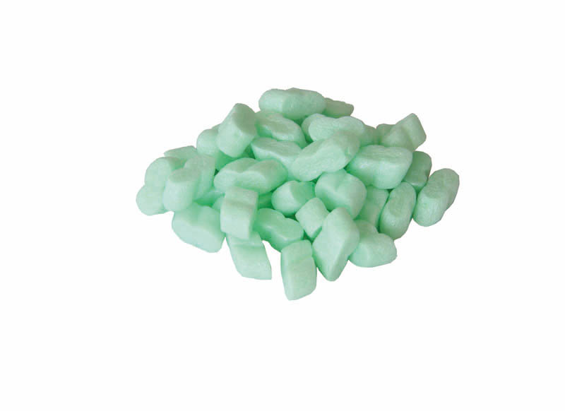 Verpackungschips flo-pak® Green, antistatisch | 500 Liter pro Sack | VE = 3 Stk.